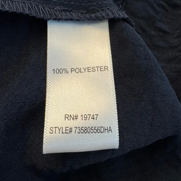 Magnolia Navy Blue size M Buttoned Shirt Dress with Notched Collar - Picture 4 of 7